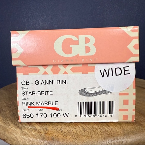 Gianni Bini "Star-Brite" Sparkling Rhinestone Flats, Pink Marble, Size 10 WIDE - Picture 12 of 12